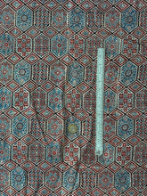 Load image into Gallery viewer, Ajrakh Cotton Fabric 5 - Hand Block Print Natural Dye Yardage