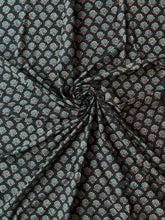 Load image into Gallery viewer, Ajrakh Cotton Fabric 6 - Hand Block Print Natural Dye Yardage