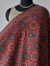 Load image into Gallery viewer, Ajrakh Cotton Fabric 7 - Hand Block Print Natural Dye Yardage