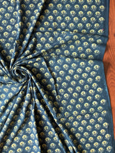 Load image into Gallery viewer, Ajrakh Cotton Fabric 8 - Hand Block Print Natural Dye Yardage
