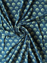 Load image into Gallery viewer, Ajrakh Cotton Fabric 8 - Hand Block Print Natural Dye Yardage