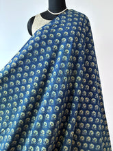 Load image into Gallery viewer, Ajrakh Cotton Fabric 8 - Hand Block Print Natural Dye Yardage