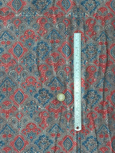 Load image into Gallery viewer, Ajrakh Cotton Fabric 9 - Hand Block Print Natural Dye Yardage
