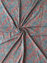 Load image into Gallery viewer, Ajrakh Cotton Fabric 9 - Hand Block Print Natural Dye Yardage