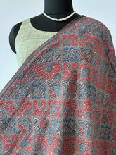 Load image into Gallery viewer, Ajrakh Cotton Fabric 9 - Hand Block Print Natural Dye Yardage