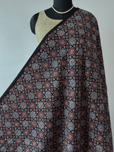 Load image into Gallery viewer, Ajrakh Cotton Fabric 10 - Hand Block Print Natural Dye Yardage