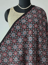 Load image into Gallery viewer, Ajrakh Cotton Fabric 10 - Hand Block Print Natural Dye Yardage