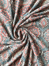 Load image into Gallery viewer, Ajrakh Cotton Fabric 12 - Hand Block Print Natural Dye Yardage