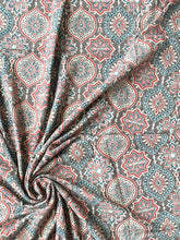 Load image into Gallery viewer, Ajrakh Cotton Fabric 12 - Hand Block Print Natural Dye Yardage