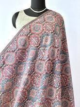 Load image into Gallery viewer, Ajrakh Cotton Fabric 12 - Hand Block Print Natural Dye Yardage