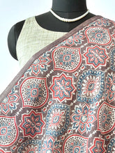Load image into Gallery viewer, Ajrakh Cotton Fabric 12 - Hand Block Print Natural Dye Yardage