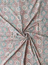 Load image into Gallery viewer, Ajrakh Cotton Fabric 12 - Hand Block Print Natural Dye Yardage