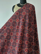 Load image into Gallery viewer, Ajrakh Cotton Fabric 13 - Hand Block Print Natural Dye Yardage