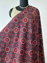 Load image into Gallery viewer, Ajrakh Cotton Fabric 13 - Hand Block Print Natural Dye Yardage