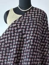 Load image into Gallery viewer, Ajrakh Cotton Fabric 14 - Hand Block Print Natural Dye Yardage
