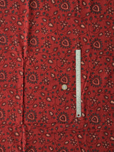 Load image into Gallery viewer, Ajrakh Cotton Fabric 15 - Hand Block Print Natural Dye Yardage