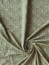 Load image into Gallery viewer, Ajrakh Cotton Fabric 17 - Hand Block Print Natural Dye Yardage
