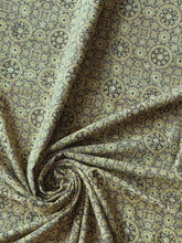 Load image into Gallery viewer, Ajrakh Cotton Fabric 17 - Hand Block Print Natural Dye Yardage