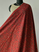 Load image into Gallery viewer, Ajrakh Cotton Fabric 15 - Hand Block Print Natural Dye Yardage