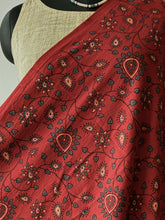 Load image into Gallery viewer, Ajrakh Cotton Fabric 15 - Hand Block Print Natural Dye Yardage
