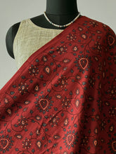 Load image into Gallery viewer, Ajrakh Cotton Fabric 15 - Hand Block Print Natural Dye Yardage