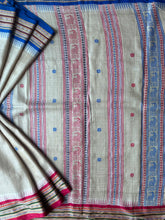 Load image into Gallery viewer, Karvati Kinar Vidarbha Tussar Jaala Palla Saree
