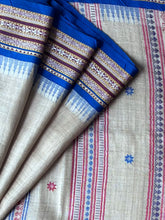Load image into Gallery viewer, Karvati Kinar Vidarbha Tussar Jaala Palla Saree