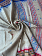 Load image into Gallery viewer, Karvati Kinar Vidarbha Tussar Jaala Palla Saree