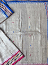 Load image into Gallery viewer, Karvati Kinar Vidarbha Tussar Jaala Palla Saree