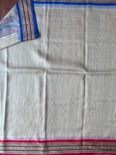 Load image into Gallery viewer, Karvati Kinar Vidarbha Tussar Jaala Palla Saree