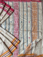 Load image into Gallery viewer, Karvati Kinar Vidarbha Tussar Jaala Palla Saree