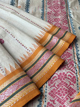 Load image into Gallery viewer, Karvati Kinar Vidarbha Tussar Jaala Palla Saree