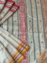 Load image into Gallery viewer, Karvati Kinar Vidarbha Tussar Jaala Palla Saree