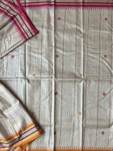 Load image into Gallery viewer, Karvati Kinar Vidarbha Tussar Jaala Palla Saree