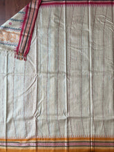Load image into Gallery viewer, Karvati Kinar Vidarbha Tussar Jaala Palla Saree