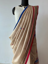 Load image into Gallery viewer, Karvati Kinar Vidarbha Tussar Jaala Palla Saree