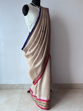 Load image into Gallery viewer, Karvati Kinar Vidarbha Tussar Jaala Palla Saree