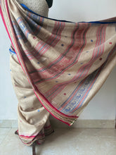 Load image into Gallery viewer, Karvati Kinar Vidarbha Tussar Jaala Palla Saree