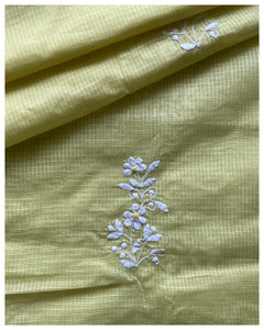 Appliqué Silk-Cotton Saree