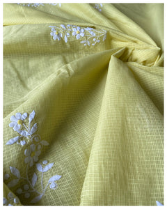 Appliqué Silk-Cotton Saree