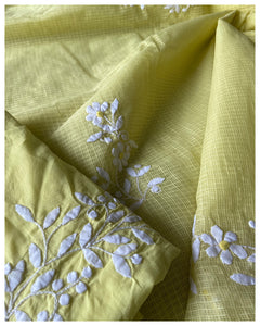 Appliqué Silk-Cotton Saree