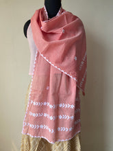 Load image into Gallery viewer, Pink Appliqué Salem Cotton Stole