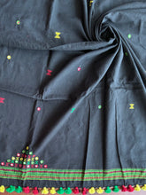 Load image into Gallery viewer, Bhujodi Kala Cotton Blouse Piece (Black)