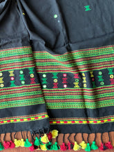 Load image into Gallery viewer, Bhujodi Kala Cotton Blouse Piece (Black)