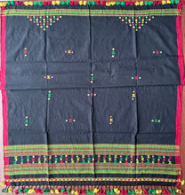 Load image into Gallery viewer, Bhujodi Kala Cotton Blouse Piece (Black)