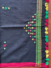 Load image into Gallery viewer, Bhujodi Kala Cotton Blouse Piece (Black)