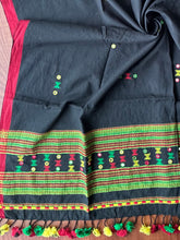 Load image into Gallery viewer, Bhujodi Kala Cotton Blouse Piece (Black)