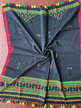 Load image into Gallery viewer, Bhujodi Kala Cotton Blouse Piece (Black)