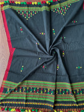 Load image into Gallery viewer, Bhujodi Kala Cotton Blouse Piece (Black)