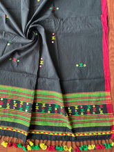 Load image into Gallery viewer, Bhujodi Kala Cotton Blouse Piece (Black)